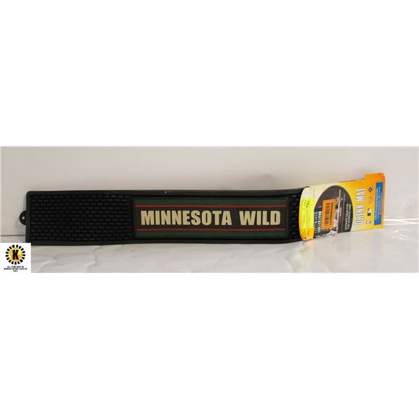 NEW NHL MINNESOTA WILD BAR TENDERS DRINK MAT