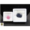 Image 1 : #174-SAPPHIRE 18.05CT  & HEATED  RUBY 7.85CT