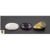 Image 1 : #193-AMETHYST, LABRADORITE,MOONSTONE 90.60CT