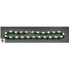 Image 1 : #228-FRESH WATER PEARL & EMERALD NECKLACE 17"