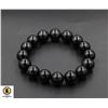 Image 1 : #236-BLACK OBSIDIAN BRACELET 7.5"