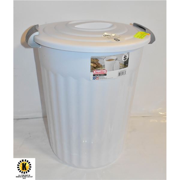 STERILITE 24 QT UTILITY GARBAGE CAN W/LID