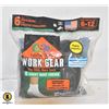 Image 1 : SHORT WORK BOOT CREW SOCK 6-12 6-PACK