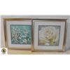 Image 1 : FRAMED FLOWERS SET OF 17X18