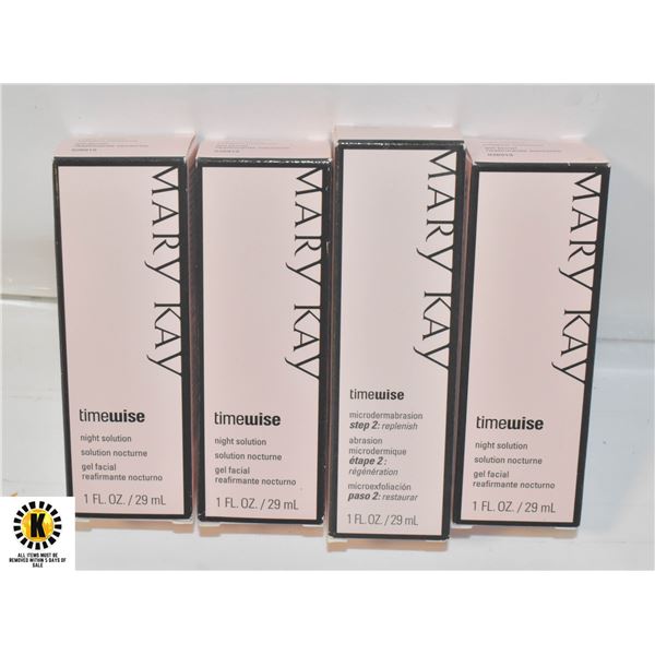 4 NEW MARY KAY GEL FACIAL NIGHT SOLUTION