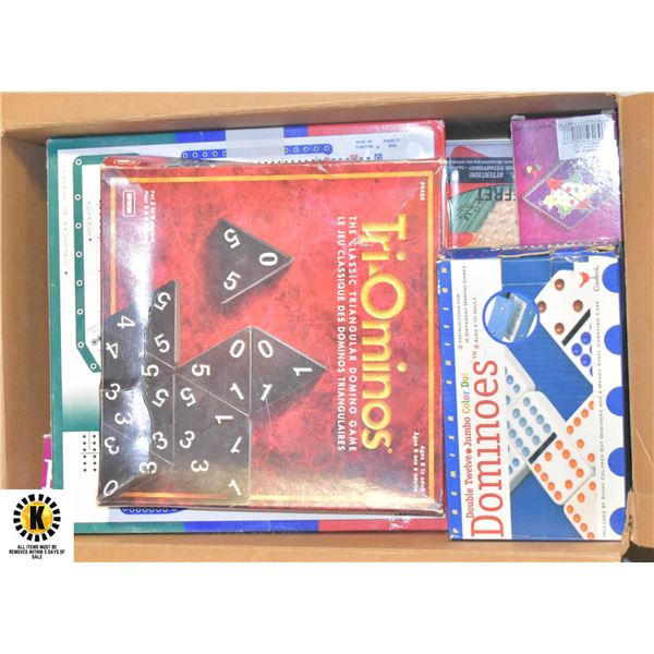 BOX OF ASSORTED BOARD GAMES