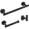Image 1 : NEW REPACK MIYILI MATTE BLACK 3-PIECE BATHROOM