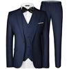 Image 1 : OPEN PACKAGE MAGE MENS 3 PIECE SUIT, SLIM FIT 3XL