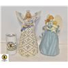 Image 1 : BOX W/2 LARGE CERAMIC ANGEL
