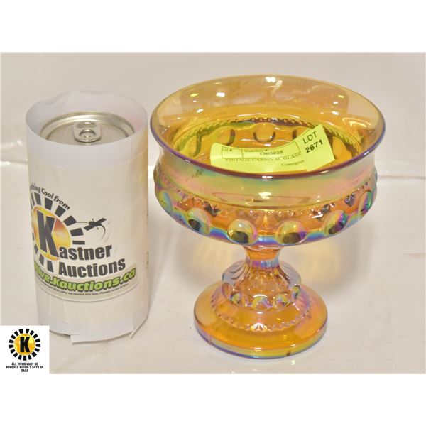 VINTAGE CARNIVAL GLASS CANDY