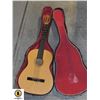 Image 1 : VINTAGE CLASSICAL GUITAR WITH CASE CMT