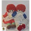 Image 1 : VINTAGE 24" RAGGEDY ANN DOLLS- LOT OF 2 ASSORTED