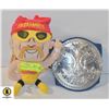 Image 1 : HULK HOGAN WW HULKAMANIA STUFFY W/ TAGS
