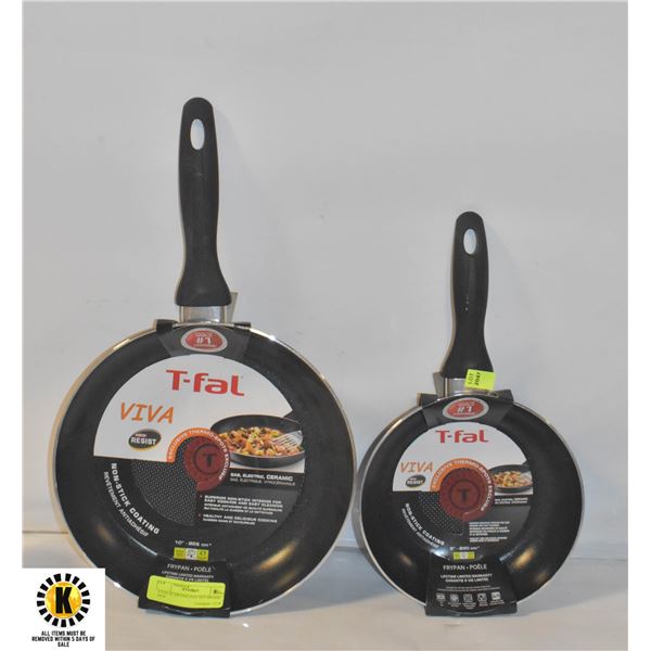 T-FALX2 FRYING PAN SET BRAND NEW