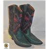 Image 1 : LADIES MULTI COLOR COWBOY BOOTS SIZE 8.5M