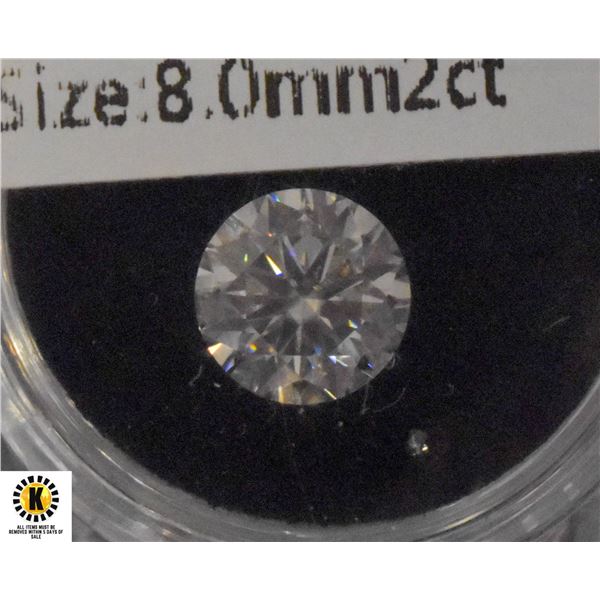 GRA CERTIFIED 2.0 CT VVS G COLOR ROUND