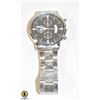 Image 1 : BRAND NEW GENEVA SILVER TONE QUARTZ WATCH WITH