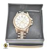 Image 1 : BRAND NEW JASMI GOLD TONE QUARTZ WATCH