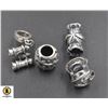 Image 1 : JP950-184 SILVER PACK OF 4 PANDORA STYLE BEADS