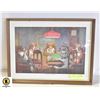 Image 1 : VINTAGE DOGS PLAYING POKER PRINT C M