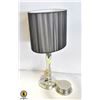 Image 1 : BLACK AND CHROME GLAM LAMP AND