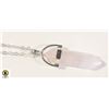 Image 1 : NEW STAINLESS STEEL 18-20 INCH NECKLACE WITH PINK