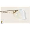 Image 1 : NEW STAINLESS STEEL 20 INCH NECKLACE WITH WHITE