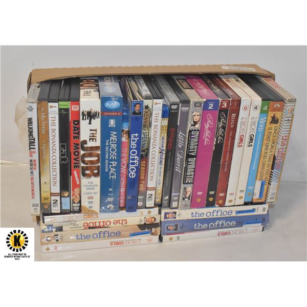 FLAT OF DVD'S, SERIES COLLECTIONS OF OFFICE,