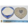 Image 1 : #43 SILVER PLATED ELEGANCE HEART SHAPED TRINKET