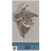 Image 1 : #47 MEDIUM SILVER TONE ANGEL BROOCH W/ ACCENT