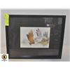 Image 1 : FRAMED AND MATTED FLYING EAGLE LITHOGRAPH