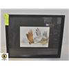 Image 1 : FRAMED AND MATTED FLYING EAGLE LITHOGRAPH