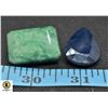 Image 1 : #61-GENUINE EMERALD & SAPPHIRE  GEMSTONE 112.80 CT