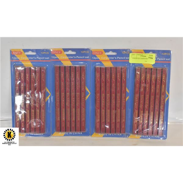 4 PACKS OF CARPENTERS PENCILS