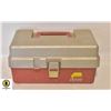 RED AND GREY PLANO TOOL BOX