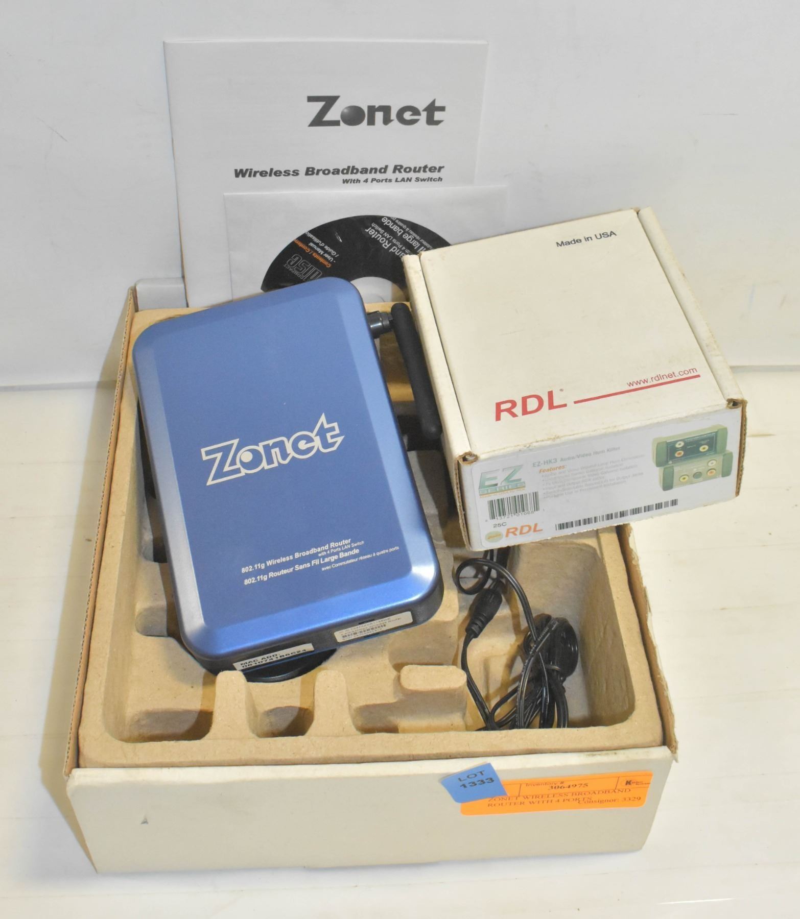 ZONET WIRELESS BROADBAND ROUTER WITH 4 PORTS