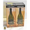 Image 1 : 2 PACK HOME ACCENTS WINE BOTTLE TEA-LIGHT HOLDER