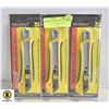 Image 1 : 3 PACKS OF UTILITY KNIFE