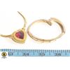 Image 1 : ESTATE RED HEART NECKLACE &