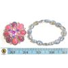 Image 1 : VINTAGE AUSTRIAN CRYSTAL BRACELT &