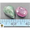 #109-EMERALD & RUBY GEMSTONE 89.65CT