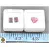 #161-PINK TOPAZ 3.95CT &  RED GARNET 3.35CT