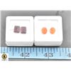 #155-CARNILIAN 2.10CT & DARK RED GARNET 3.80CT