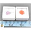 #187-CARNILIAN 4.00CT &  PINK SAPPHIRE 5.80CT