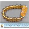 Image 1 : #239-YELLOW OBSIDIAN BRACELETED 12MM/8"