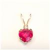 Image 1 : EC468-75 14K RUBY/DIAMOND PENDANT