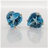 Image 1 : EC468-62 14K BLUE TOPAZ(2.65CT) EARRINGS
