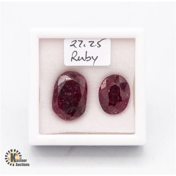 27.25 CT TW OVAL SHAPED RUBY