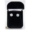 Image 1 : EARRINGS W/8 MM CZ EARRINGS STAMPED 925