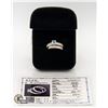 Image 1 : CERTIFIED 0.65 CT CENTER CZ W/BAND WITH